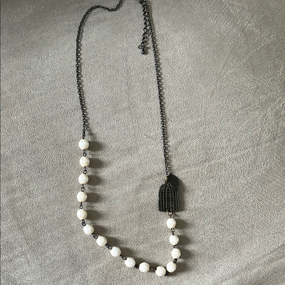 Elegant Black and White Necklace